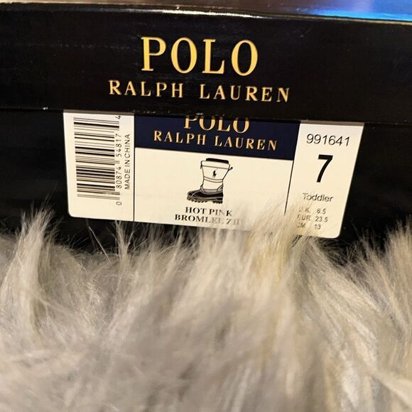 Polo Ralph Lauren hot pink bromlee zip up snow boots. Toddler size 7 - Picture 10 of 12